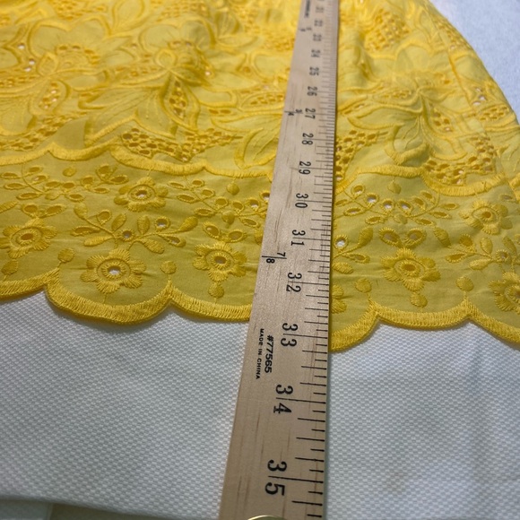 ANTONIO MELANI Yellow Sheath Lace Mini Dress - Picture 9 of 11